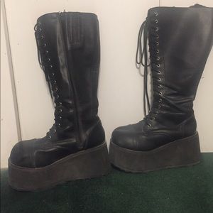 Gogo dancer platform boots demonia